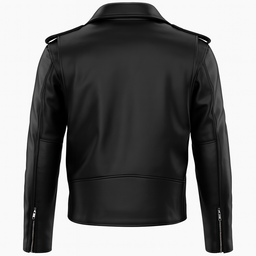 TORQ-X Rebel Moto Leather Jacket - Black