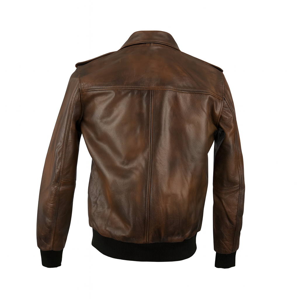 TORQ-X Aviator A-2 Flight Leather Jacket