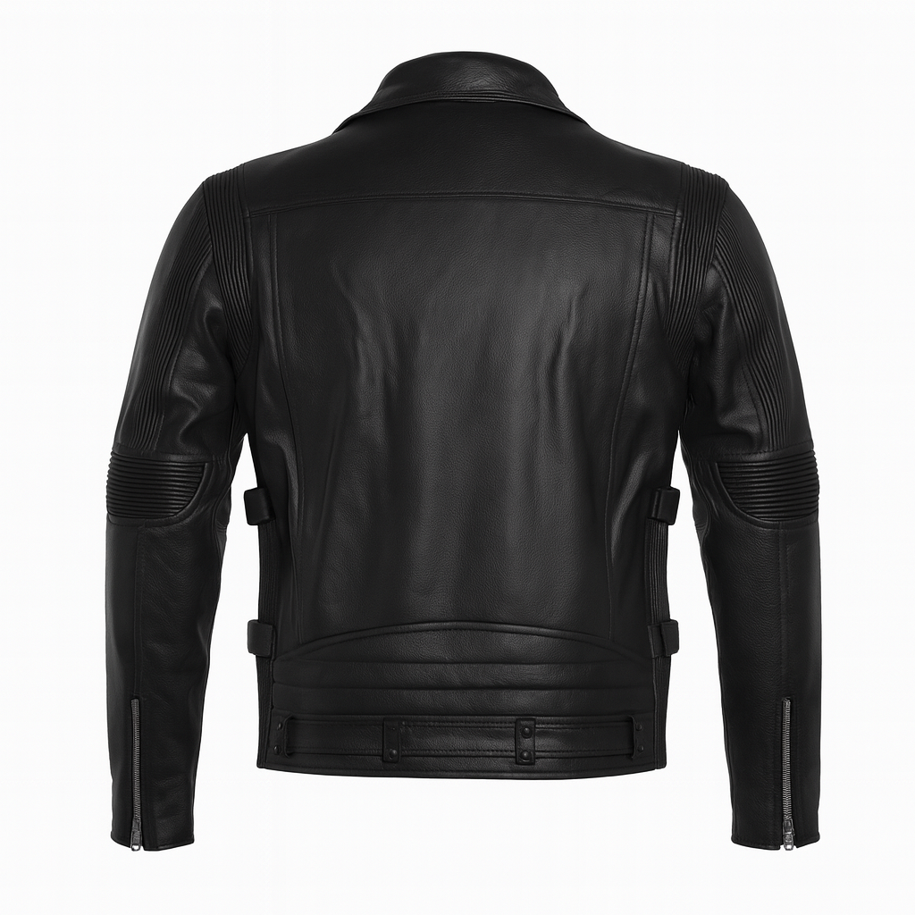 TORQ-X Classic Rider Leather Motorcycle Jacket